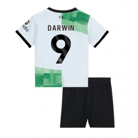 Fotballdrakt Barn Liverpool Darwin Nunez #9 Bortedraktsett 2023-24 Kortermet (+ Korte bukser)
